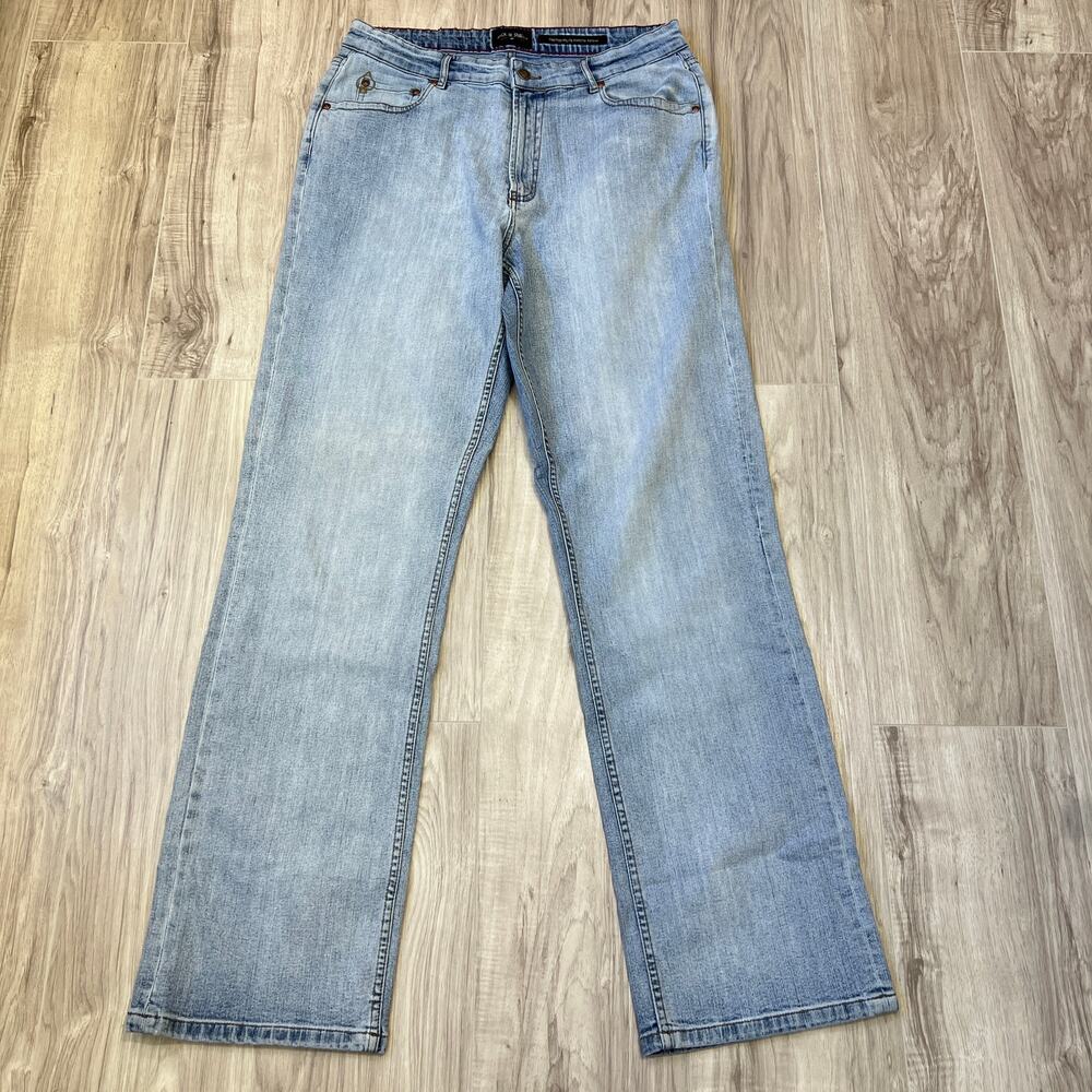 Jack Of Spades High Roller Stretch Jeans W36 L34 Straight Leg Light Wash Jean